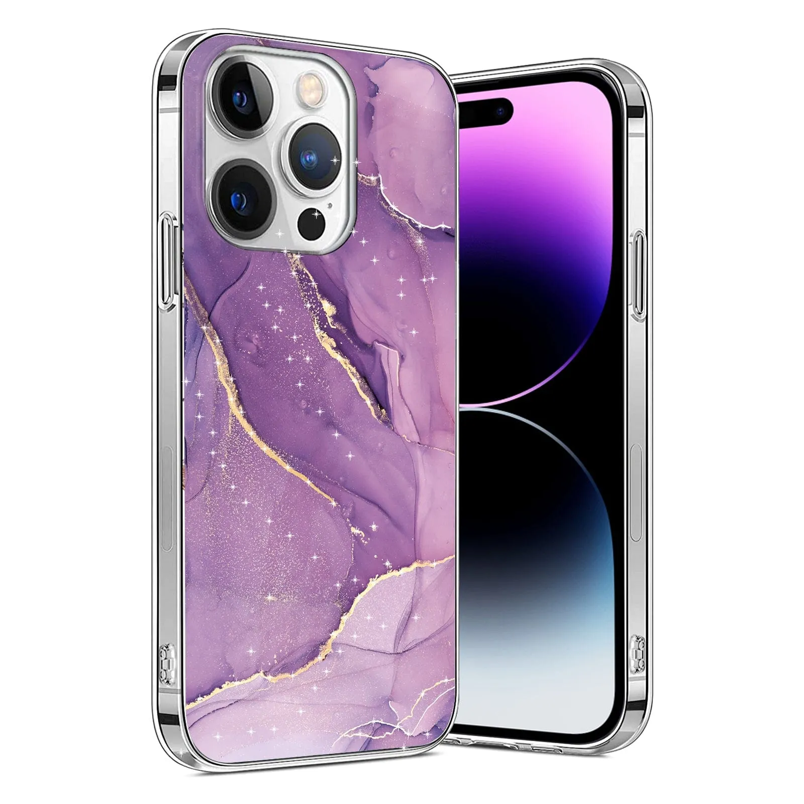 Inspire Series Purple Marble Case  - iPhone 14 Pro Max - CP00368