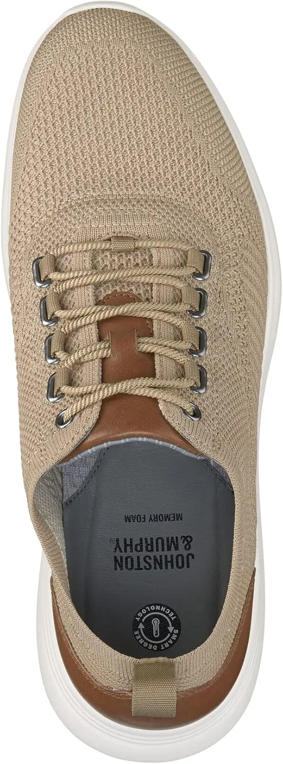 Johnston & Murphy Men’s Amherst U-Throat Shoes, EVA Sole & Cushioned Footbed, Lightweight Casual Shoes, Soft Wool Blend, Flexible Athletic Construction