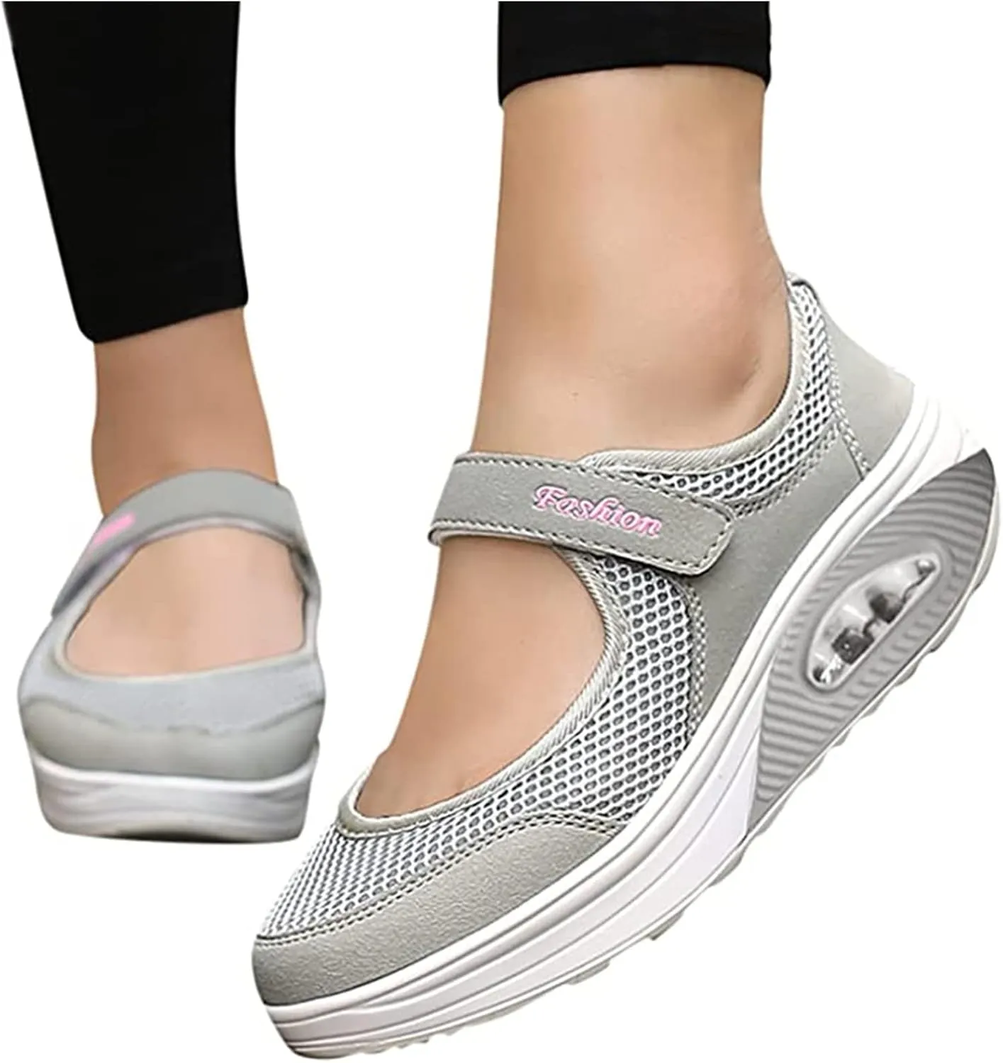 Ladmiple Sneakers For Women Comfortable Shoes Slip on Fashion Casual Platform Shoes Dressy Summer Walking Flats Loafers