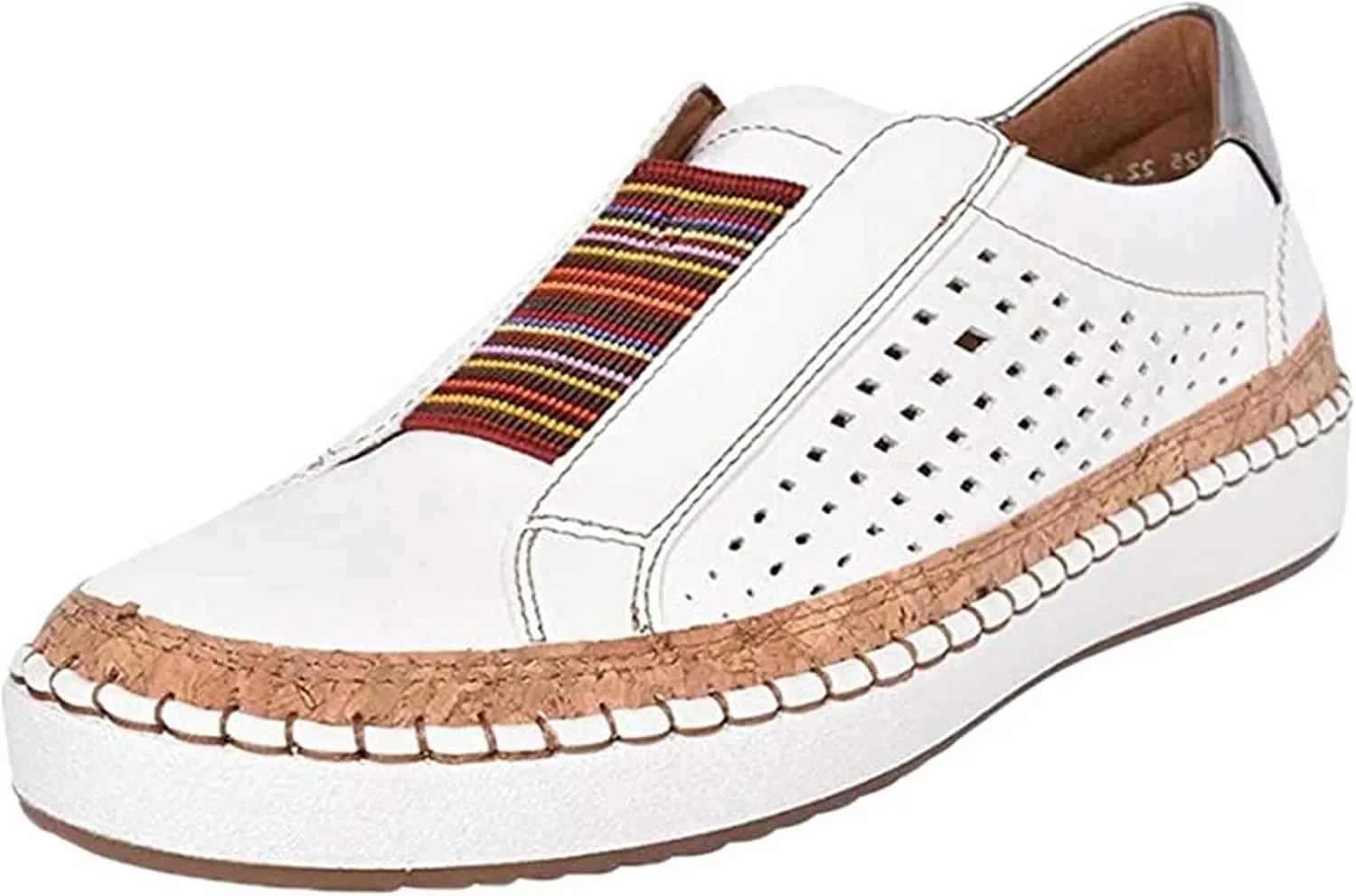 Ladmiple Sneakers For Women Slip On Wide Width Low Top Canvas Shoes Dressy Casual Summer Fashion Walking Flats Loafers