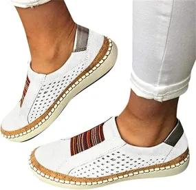 Ladmiple Sneakers For Women Slip On Wide Width Low Top Canvas Shoes Dressy Casual Summer Fashion Walking Flats Loafers