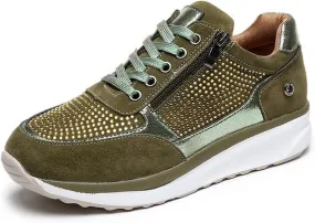Ladmiple Sneakers For Women Walking Shoes Comfortable Casual Lace Up Dressy Summer Fashion Slip On Platform Flats Loafer