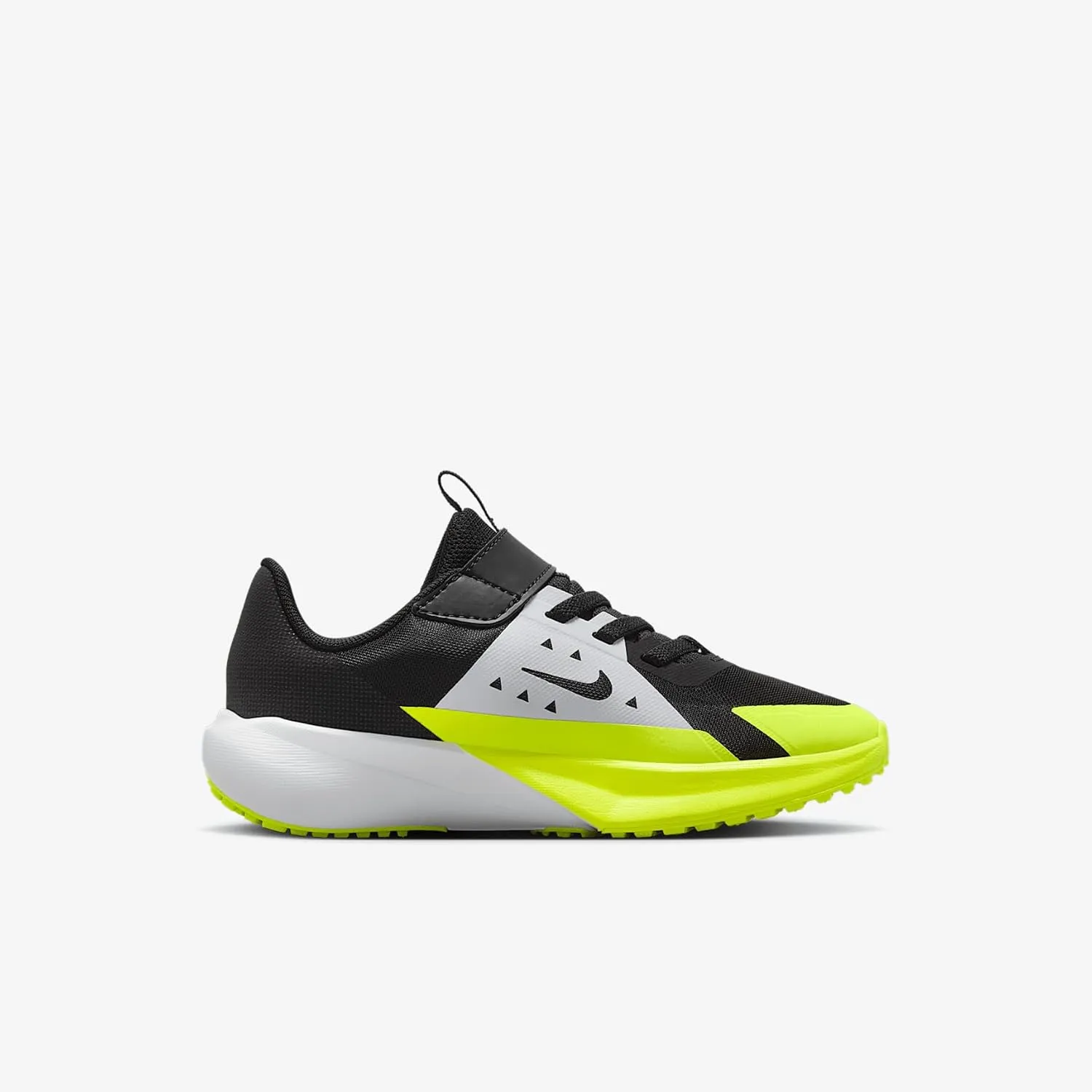Nike Sonic Fly Little Kids' Running Shoes (FZ0016-002, Black/White/Volt/Wolf Grey)