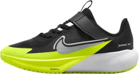Nike Sonic Fly Little Kids' Running Shoes (FZ0016-002, Black/White/Volt/Wolf Grey)