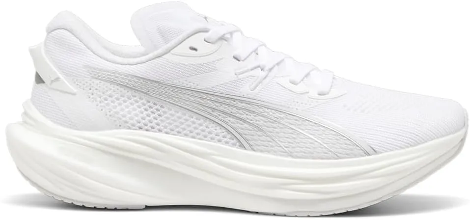 PUMA Mens Deviate Nitro 3 Running Sneakers Shoes - White - Size 8 M