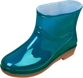 Rain Boots for Women, Women's Short Rain Boots Waterproof Wide Calf Garden Shoes Lightweight Anti-Slipping Rubber Shoes Comfortable Ankle Booties