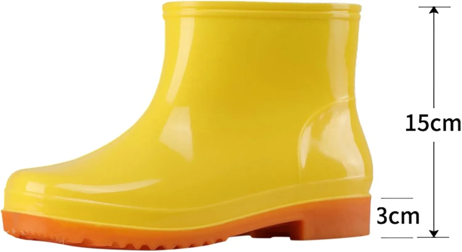 Rain Boots Women, Women's Short Rain Boots Waterproof Wide Calf Garden Shoes Lightweight Anti-Slipping Rubber Shoes Comfortable Ankle Rainboots