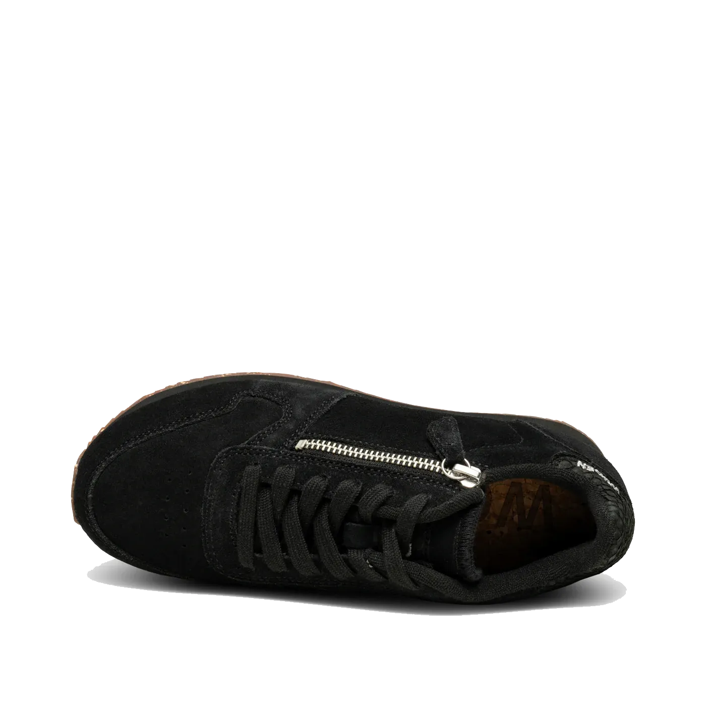 Woden Ydun Suede Zipper, Black
