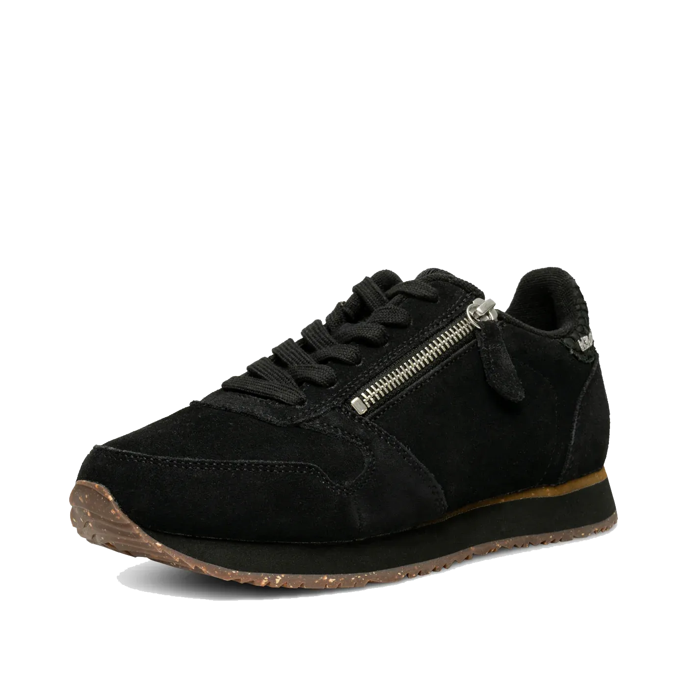 Woden Ydun Suede Zipper, Black