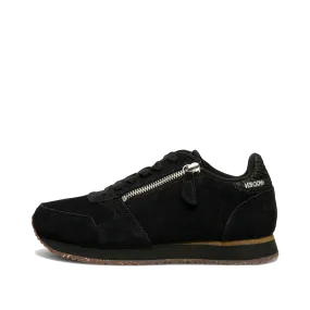 Woden Ydun Suede Zipper, Black