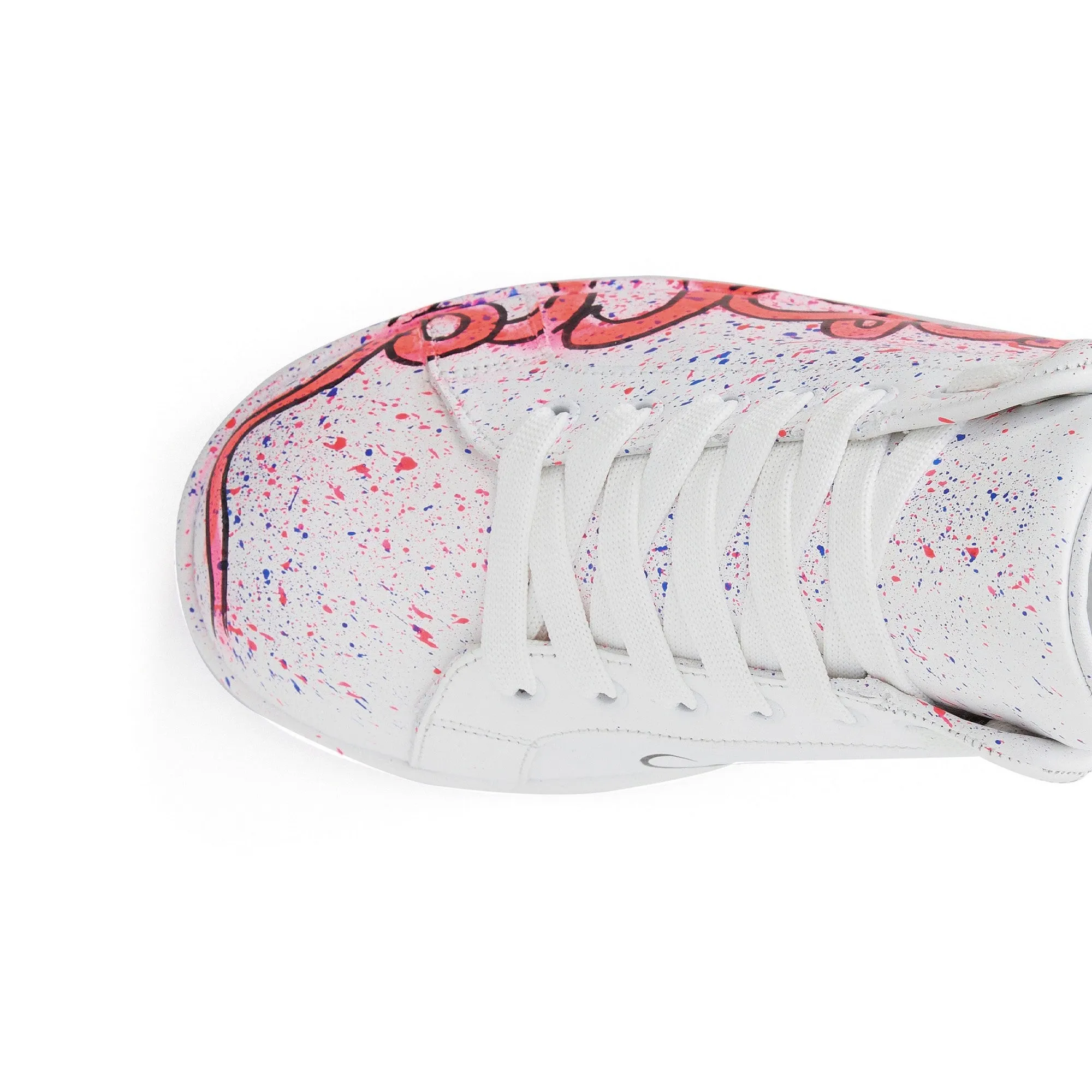 Women's Calf Leather Handmade Sneakers W5023