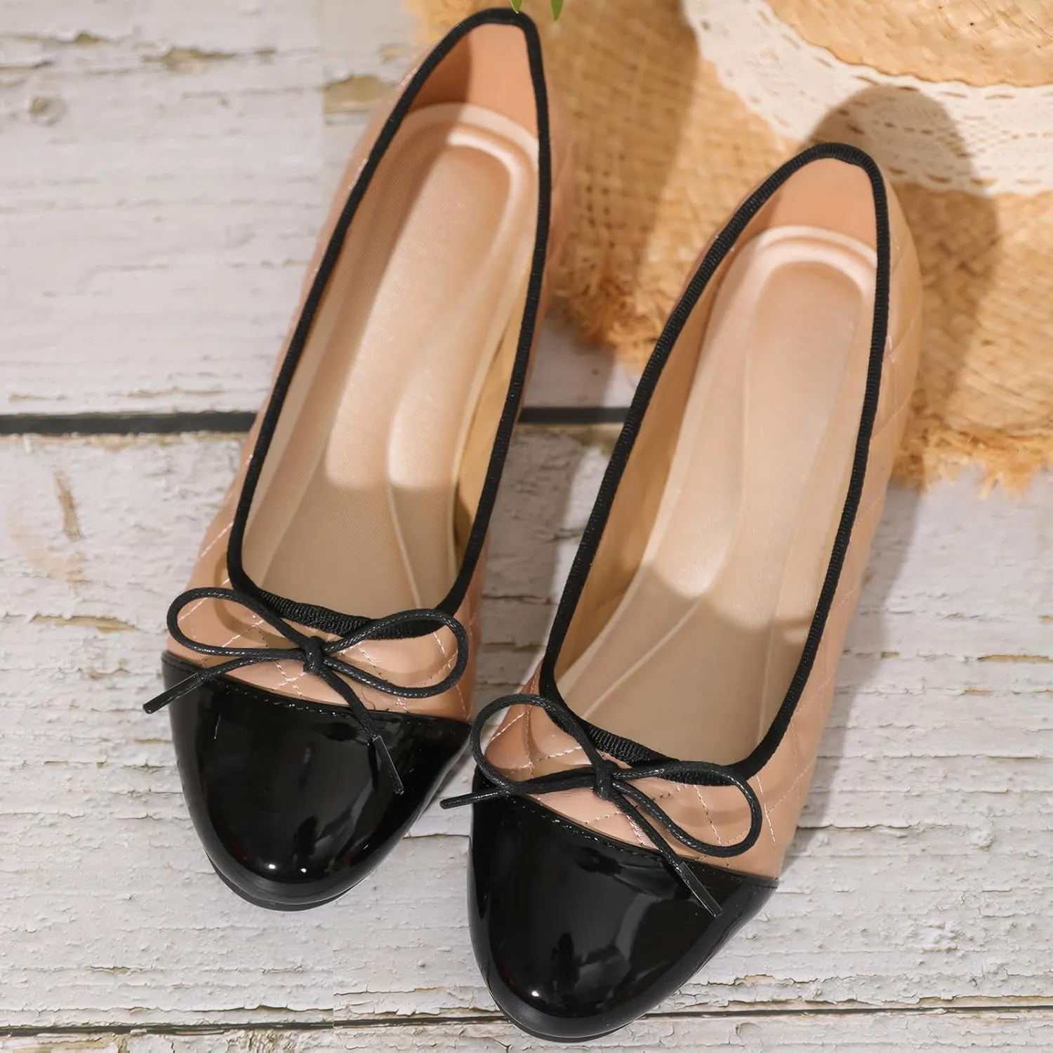 Womens Flats Comfortable Dressy Ballet Flats Shoes for Casual Bow Formal Flats Loafers for Women