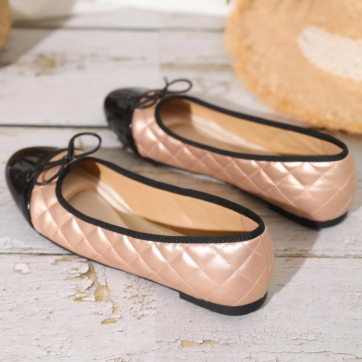 Womens Flats Comfortable Dressy Ballet Flats Shoes for Casual Bow Formal Flats Loafers for Women